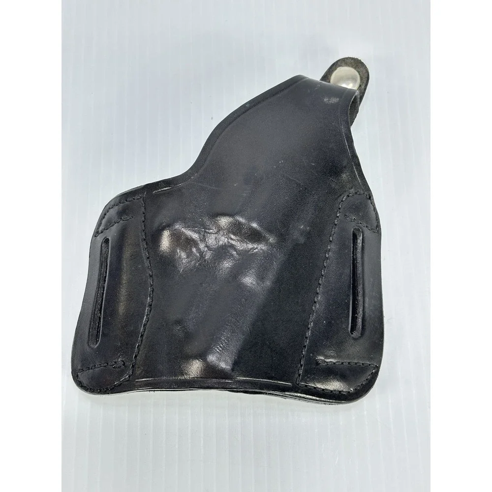 Leather Smith and Wesson‎ Belt Holster B29 32 2 Slot Pancake Handgun Black